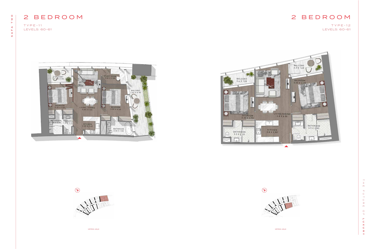 2 Bed Type 11 & 12